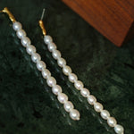 Minimalist Elegant Long Pearl Earrings - floysun