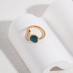 Minimalist Enamel Glaze Open Ring - floysun