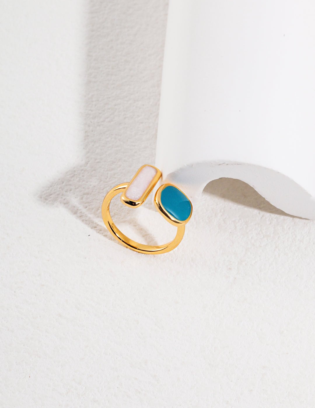 Minimalist Enamel Glaze Open Ring - floysun