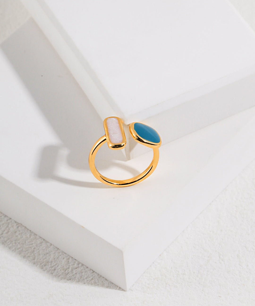 Minimalist Enamel Glaze Open Ring - floysun