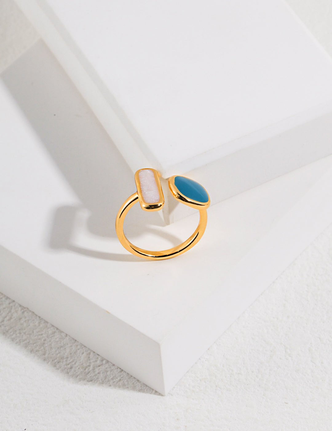 Minimalist Enamel Glaze Open Ring - floysun