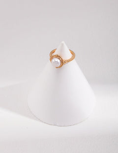 Minimalist French Style Pearl Rings - floysun