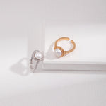 Minimalist French Style Pearl Rings - floysun