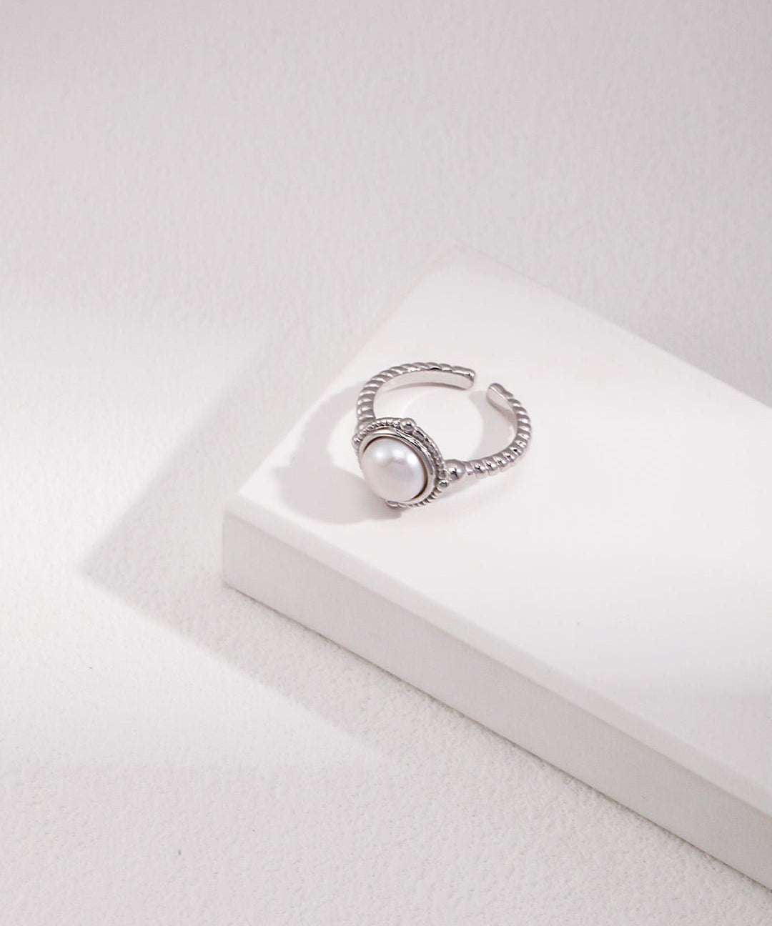 Minimalist French Style Pearl Rings - floysun