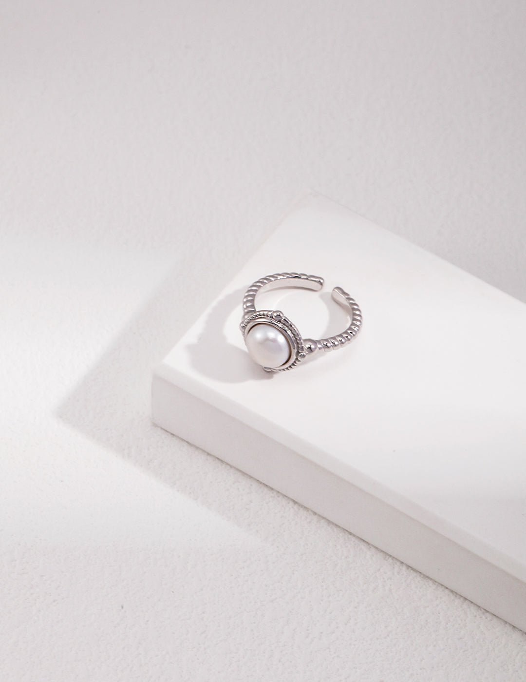 Minimalist French Style Pearl Rings - floysun