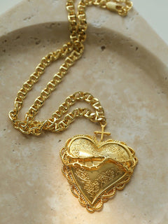 Minimalist Gold Layered Heart Design Necklace - floysun