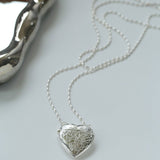 Minimalist Heart Crossbody Pendant Necklace - floysun