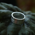 Minimalist Silver 925 Matte Wide Face Ring - floysun