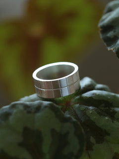 Minimalist Silver 925 Matte Wide Face Ring - floysun