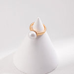 Minimalist Single Pearl Rings - floysun