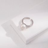 Minimalist Single Pearl Rings - floysun