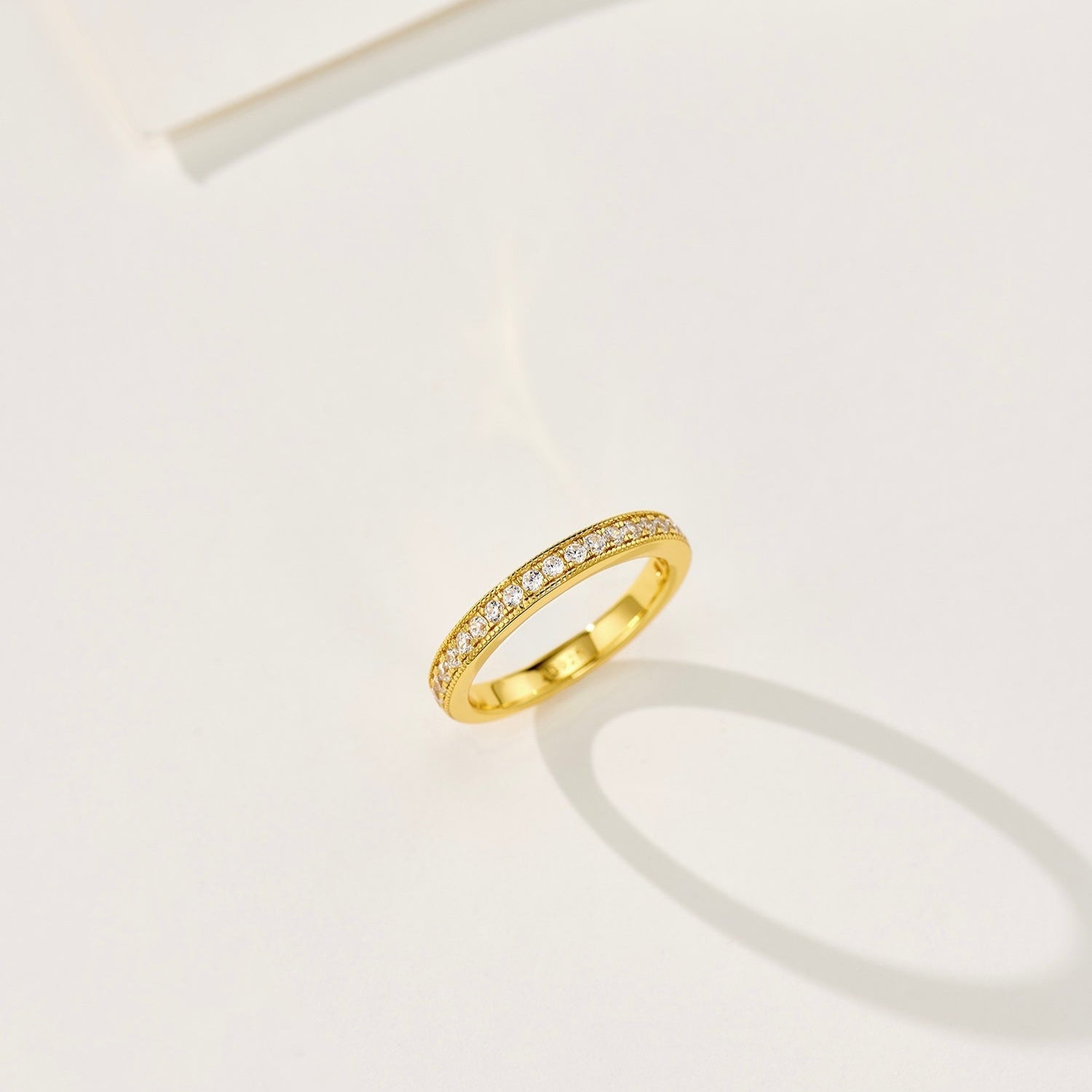 Minimalist Stacking Ring with Diamonds - floysun