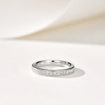 Minimalist Stacking Ring with Diamonds - floysun