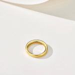 Minimalist Stacking Ring with Diamonds - floysun