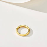 Minimalist Stacking Ring with Diamonds - floysun