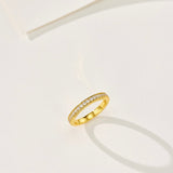 Minimalist Stacking Ring with Diamonds - floysun