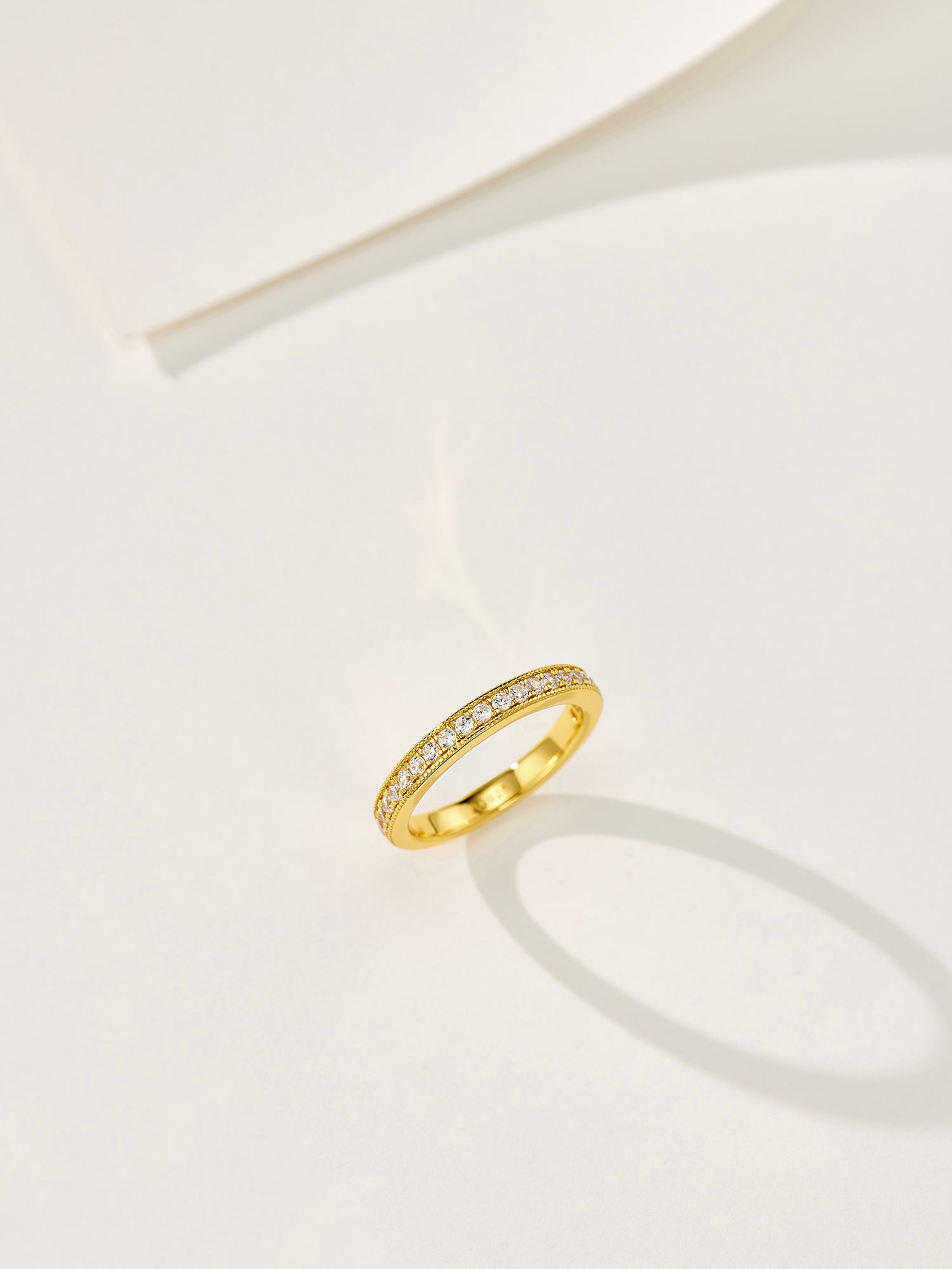 Minimalist Stacking Ring with Diamonds - floysun