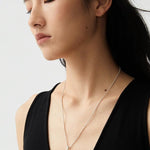 Minimalist Willow Leaf Baroque Pearl Pendant Necklace - floysun