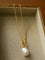 Minimalist Willow Leaf Baroque Pearl Pendant Necklace - floysun