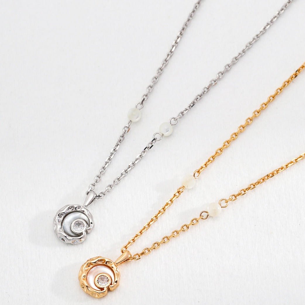 Moonlight Kiss Gemstone Pendant Necklace - floysun