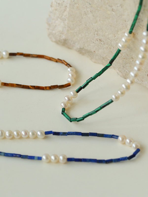 Mosaic Freshwater Pearl Necklaces - floysun