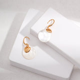 Mother - of - pearl Earrings: Ethereal Elegance - floysun