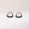 Mother of Pearl Green Triangular Earrings - floysun