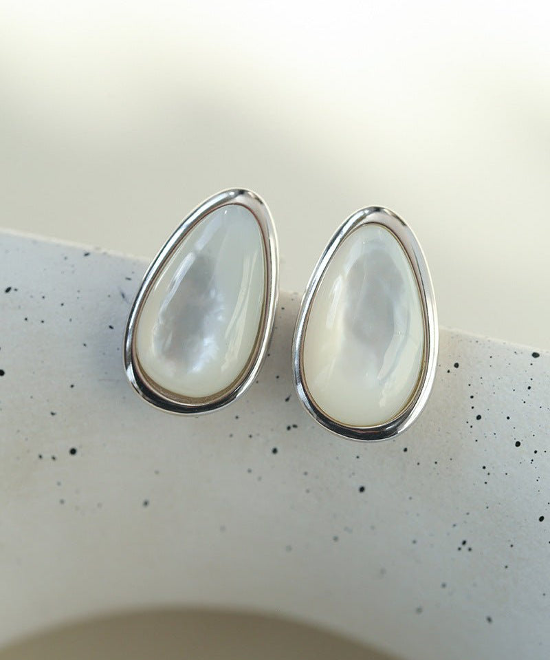 Mother of Pearl Sterling Silver Earrings - floysun