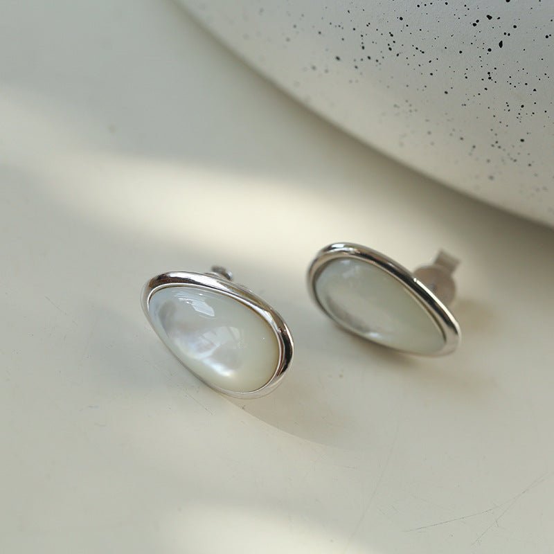 Mother of Pearl Sterling Silver Earrings - floysun