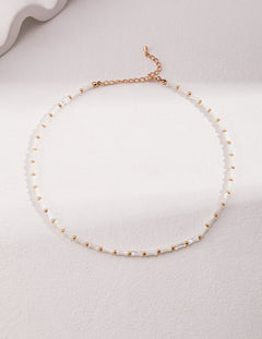 Mother of Pearls Bamboo Necklace - floysun