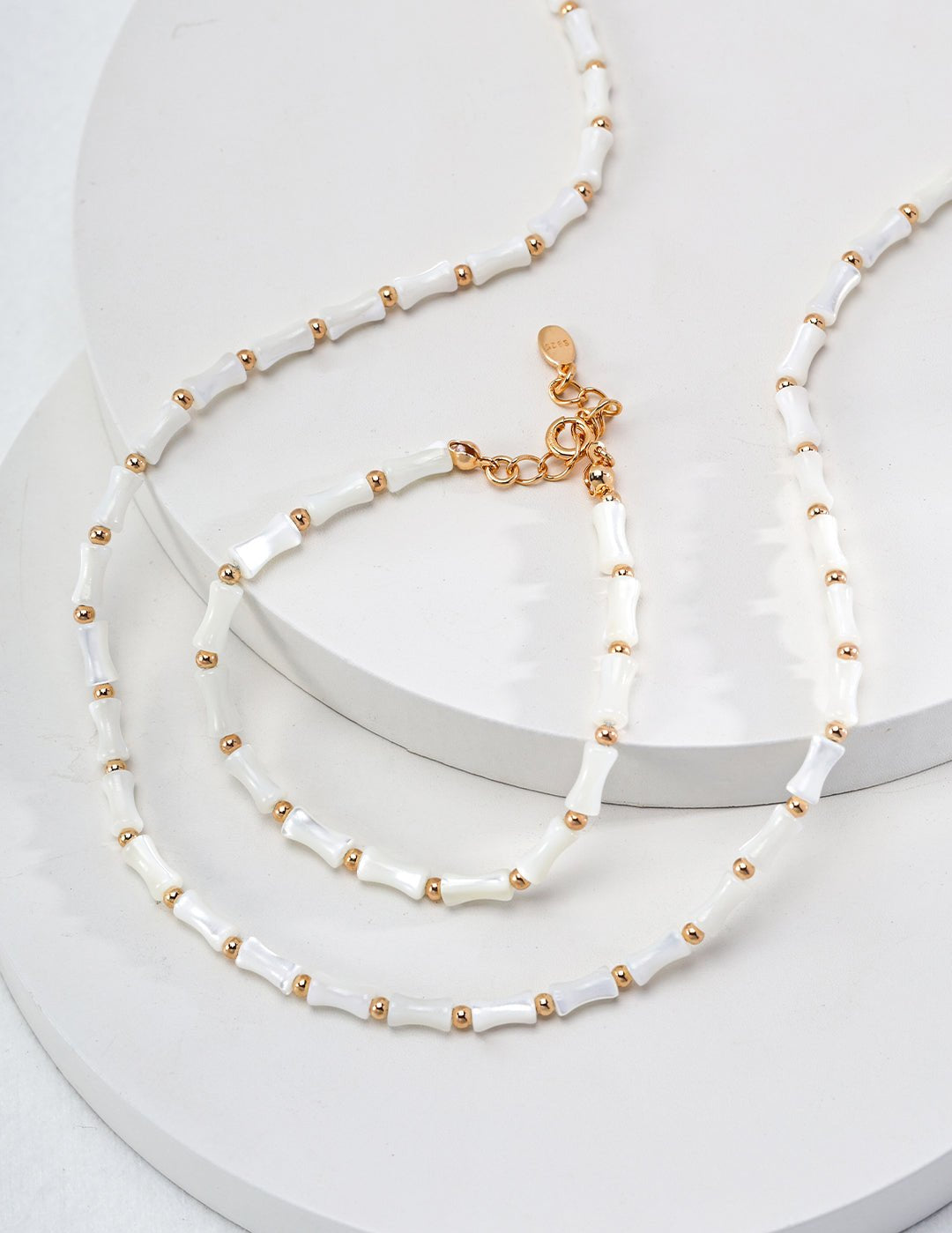 Mother of Pearls Bamboo Necklace - floysun