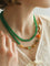 Multi-element Green Onyx Long Detachable Necklace - floysun