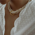 Multi - layered Baroque Pearl Necklace - floysun