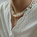 Multi - layered Baroque Pearl Necklace - floysun