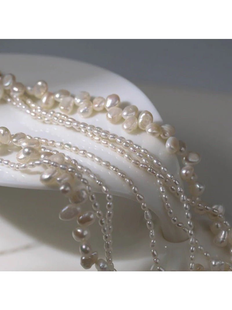 Multi - layered Baroque Pearl Necklace - floysun