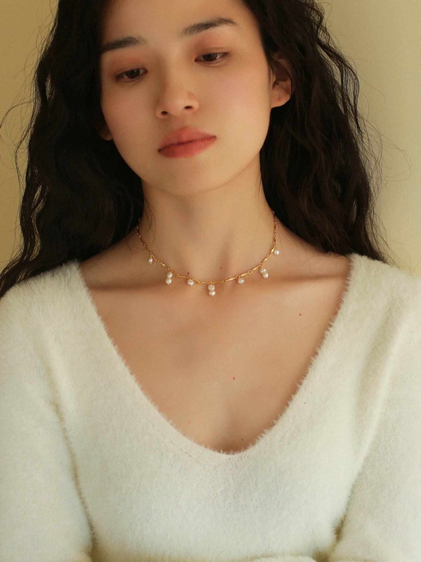 Multi - style Chain and Pearl Stacking Necklace - floysun