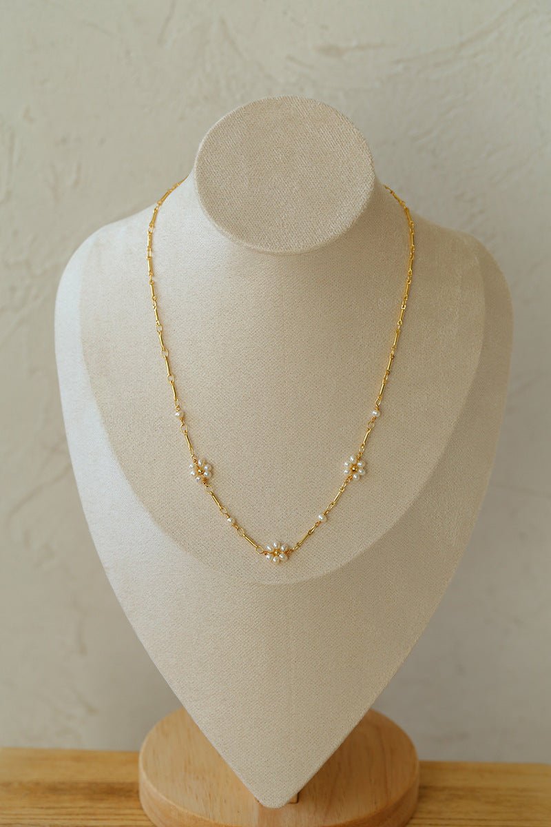 Multi - style Chain and Pearl Stacking Necklace - floysun