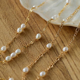 Multi - style Chain and Pearl Stacking Necklace - floysun