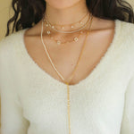 Multi - style Chain and Pearl Stacking Necklace - floysun