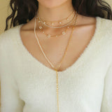 Multi - style Chain and Pearl Stacking Necklace - floysun