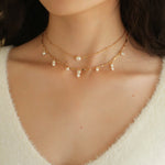 Multi - style Chain and Pearl Stacking Necklace - floysun