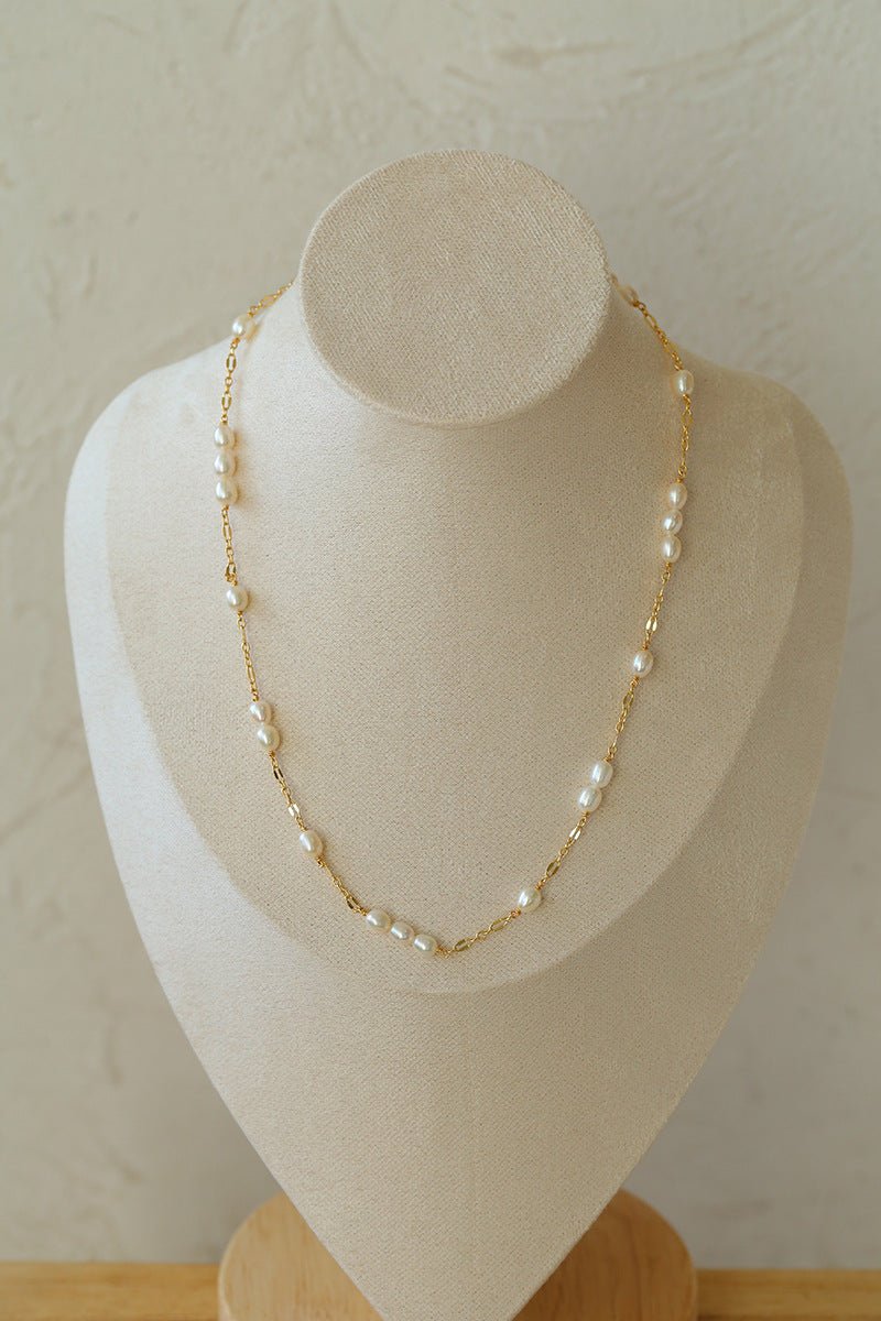 Multi - style Chain and Pearl Stacking Necklace - floysun