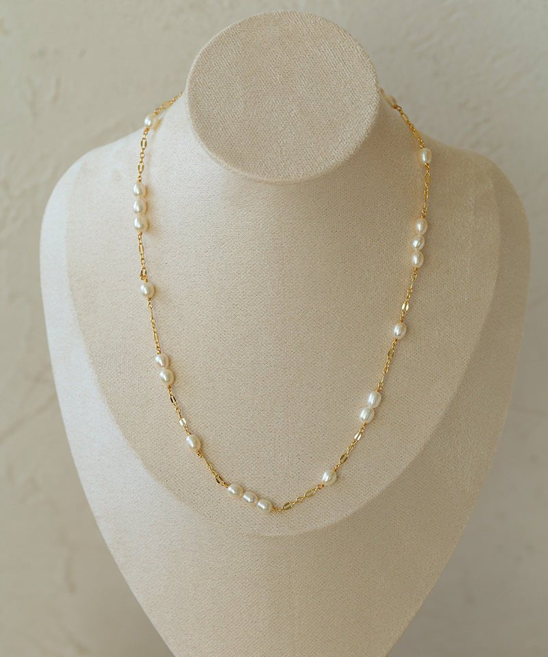 Multi - style Chain and Pearl Stacking Necklace - floysun