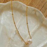 Multi - style Chain and Pearl Stacking Necklace - floysun