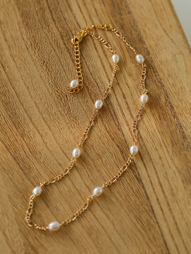 Multi - style Chain and Pearl Stacking Necklace - floysun