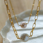 Multi - style Chain and Pearl Stacking Necklace - floysun