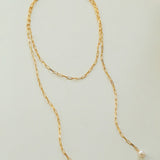 Multi - style Chain and Pearl Stacking Necklace - floysun