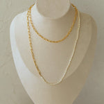 Multi - style Chain and Pearl Stacking Necklace - floysun