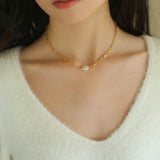 Multi - style Chain and Pearl Stacking Necklace - floysun