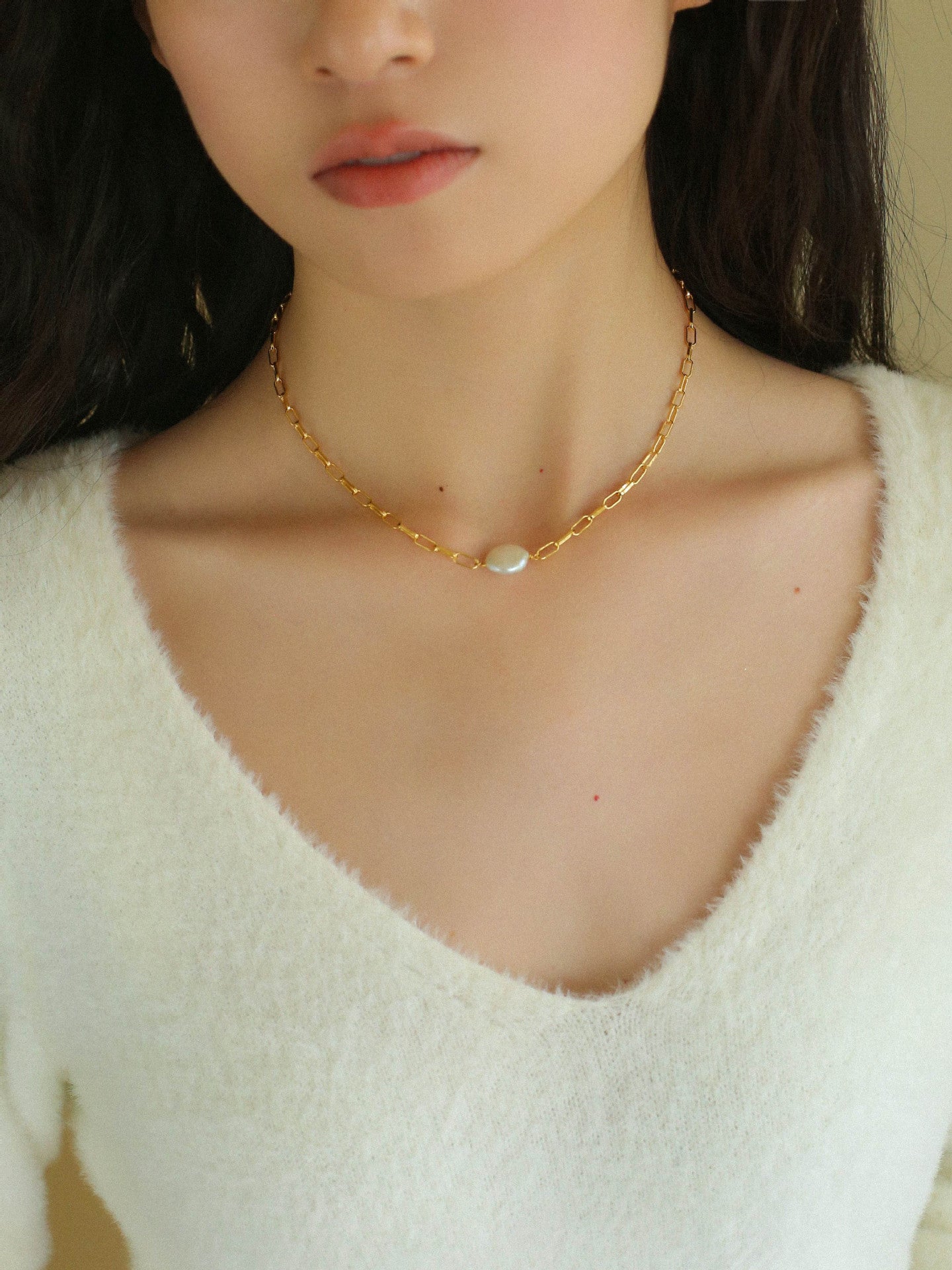 Multi - style Chain and Pearl Stacking Necklace - floysun